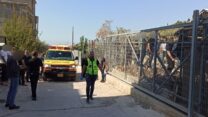 זירת תאונת העבודה הקטלנית בטמרה (צילום: מד"א)