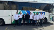 מעמד ההתאגדות של עובדי 'דרך אגד' (צילום: מונזר חדד)