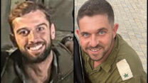 רס"ן במיל' מושיקו מקסים רוזנוולד (מימין) ורס"ל במיל' אלכסנדר אנוסוב (צילומים: דובר צה"ל)