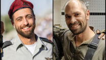 סרן במיל' עמית לוי (מימין) ורס"ן הוד שרייבמן (צילומים: דובר צה"ל)