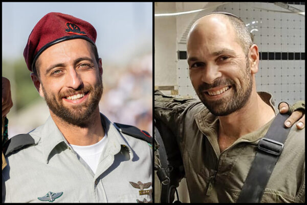 סרן במיל' עמית לוי (מימין) ורס"ן הוד שרייבמן (צילומים: דובר צה"ל)