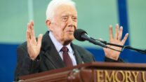 נשיא ארצות הברית לשעבר ג'ימי קרטר (צילום: AP Photo/John Amis)