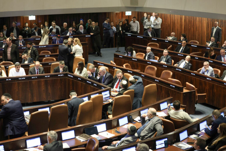 The vote on the state budget for 2025 in the Knesset plenum (Photo: Noam Moshkowitz / Danny Shem Tov, Knesset Spokesperson)