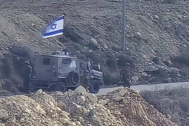 חיילי צה"ל בקרבת הכפר בורין בקרבת הכפר בורין (צילום: בשאר עיד)