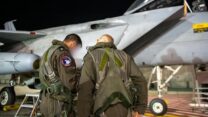 טייסי חיל האוויר בהיערכות לתקיפה (צילום: דובר צה"ל)