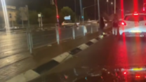 ילדים מקבצים נדבות בצומת בצפון (צילום: יהל פרג')