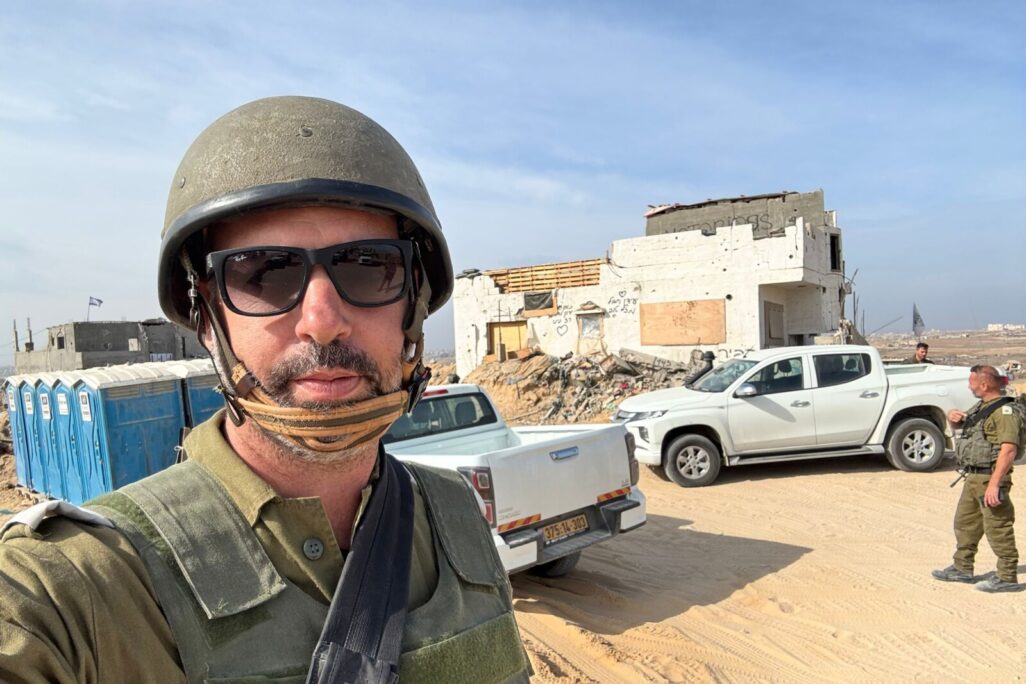 גביש ברצועת עזה בדצמבר (צילום: אלבום פרטי)