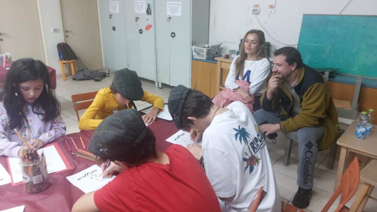 תהליך היצירה (צילום: מיכל מרנץ)
