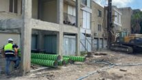 הוספת ממ"ד לבניין בשלומי (צילום: דוברות משרד הביטחון)
