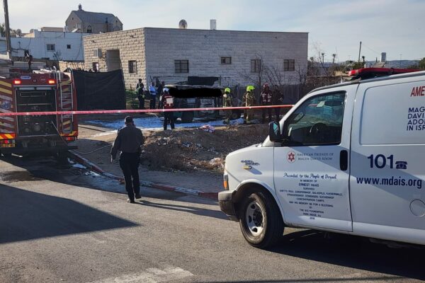 הרכב שבה נספתה פעוטה בת שנתיים בחורה (צילום: תיעוד מבצעי מד"א)