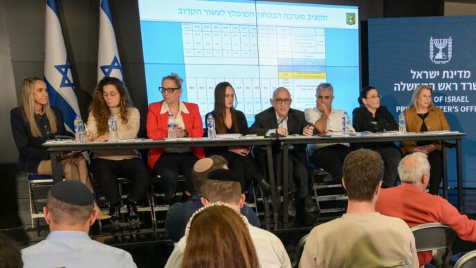 חברי הוועדה לתקציב הביטחון ובניין הכוח שהציגו את הדו"ח (צילום: מעיין טואף/לע"מ)
