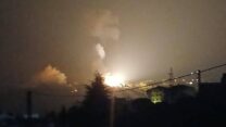 תקיפת חיל האוויר באחד הכפרים בדרום לבנון (צילום: רשתות חברתיות)
