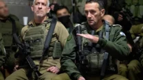 הרמטכ"ל, רא"ל הרצי הלוי, וראש השב"כ, רונן בר, בהערכת מצב בג'נין (צילום: דובר צה"ל)