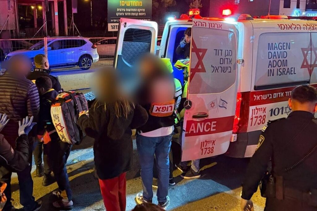 זירת הרצח ברמלה (צילום: תיעוד מבצעי מד"א)