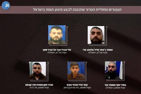 העצורים מחוליית הטרור (אינפוגרפיקה: שב"כ)