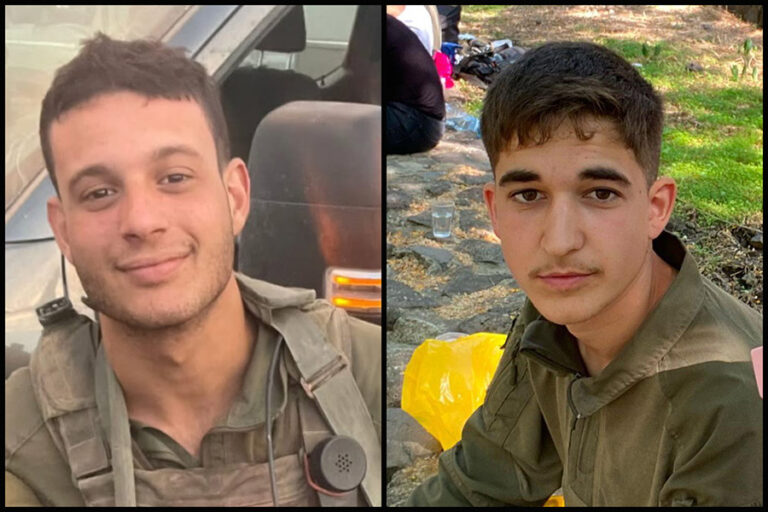 סמ"ר נחמן רפאל בן עמי (מימין) ורס"ל במיל' נדב כהן (צילומים: דובר צה"ל)