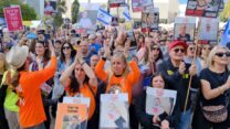 כיכר החטופים בתל אביב בבוקר הפעימה הרביעית (צילום: אדר איל)