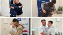תושבי תאילנד ששוחררו מהשבי בעזה במפגש עם בני משפחותיהם בבית החולים אסף הרופא (צילומים: שגרירות תאילנד ומעיין טואף/לע"מ)