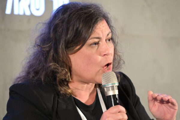 יו"ר איגוד העובדות והעובדים הסוציאליים, ענבל חרמוני (צילום: ארן דולב)