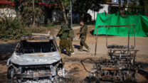 קיבוץ נחל עוז לאחר מתקפת 7 באוקטובר (צילום: יונתן זינדל / פלאש90)