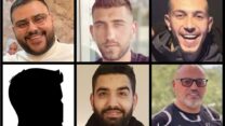 למעלה, מימין: היית'ם זינאתי , נתן משלב, עבדאללה עווד. למטה, מימין: יעקוב ריאד ו-ווג'די ח'יר. פרטי הנרצח מלוד טרם פורסמו (צילום: רשתות חברתיות, לפי סעיף 27א לחוק זכויות היוצרים)