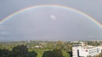קשת בשמי עכו (צילום: דוד טברסקי)