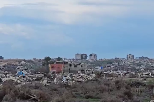 ציר נצרים לאחר נסיגת צה"ל על פי דיווחים פלסטיניים (צילום: מרשתות חברתיות)