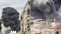התקיפות ברובע הדאחייה בלבנון - נגד תשתית לאחסון כטב"מים של חיזבאללה (צילום: רשתות)
