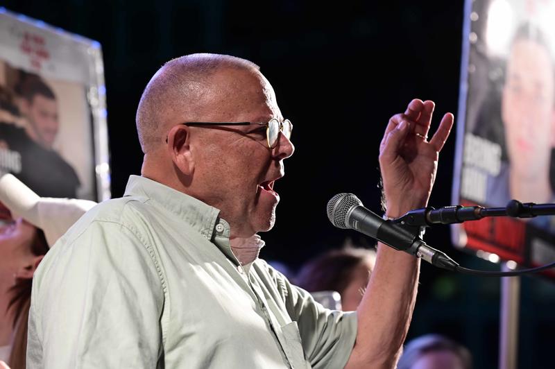 יו"ר ההסתדרות בהפגנה למען השבת החטופים (תמונת ארכיון: תומר נויברג / פלאש 90)