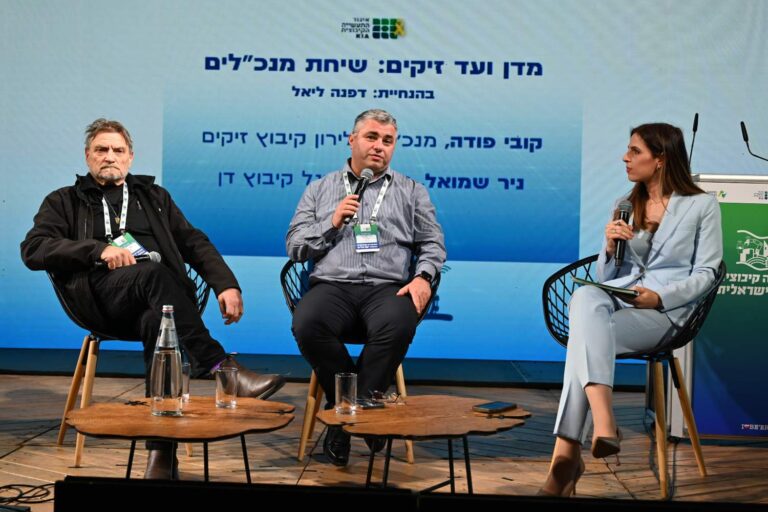 מנכ"ל פולירון קובי פדה (מימין) ומנכ"ל דנפל ניר שמואל (צילום: תמר מוצפי)