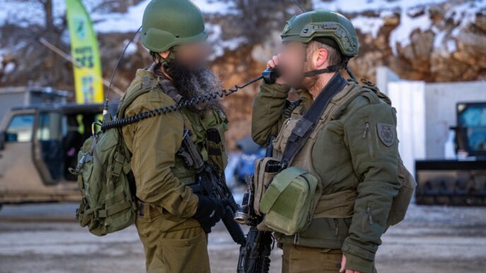 פעילות יחידת ההרים בגזרת החרמון (צילום: דובר צה"ל)