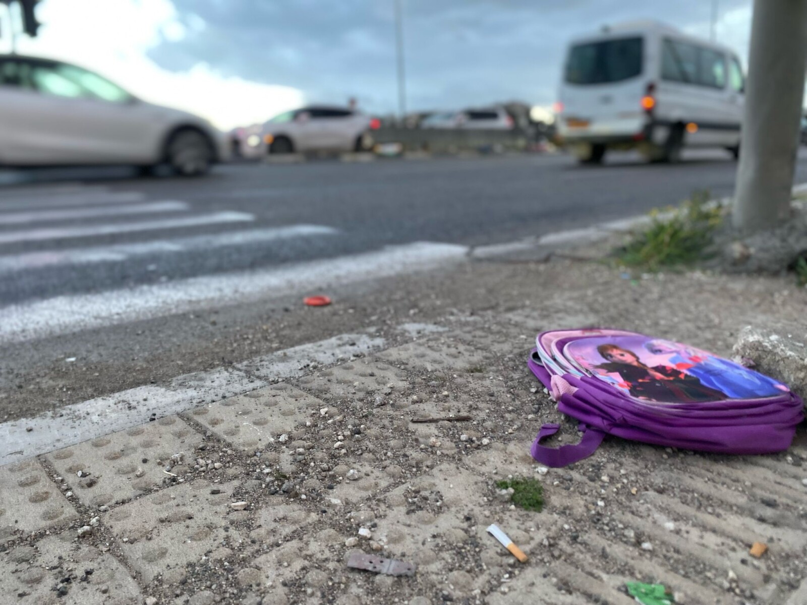 צומת אבליים בערב שלאחר התאונה (צילום: יהל פרג')