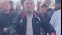 הישאם אל-בראווי בסרטון שבו התבטא נגד חמאס (צילום: רשתות חברתיות, לפי סעיף 27א לחוק זכויות היוצרים)