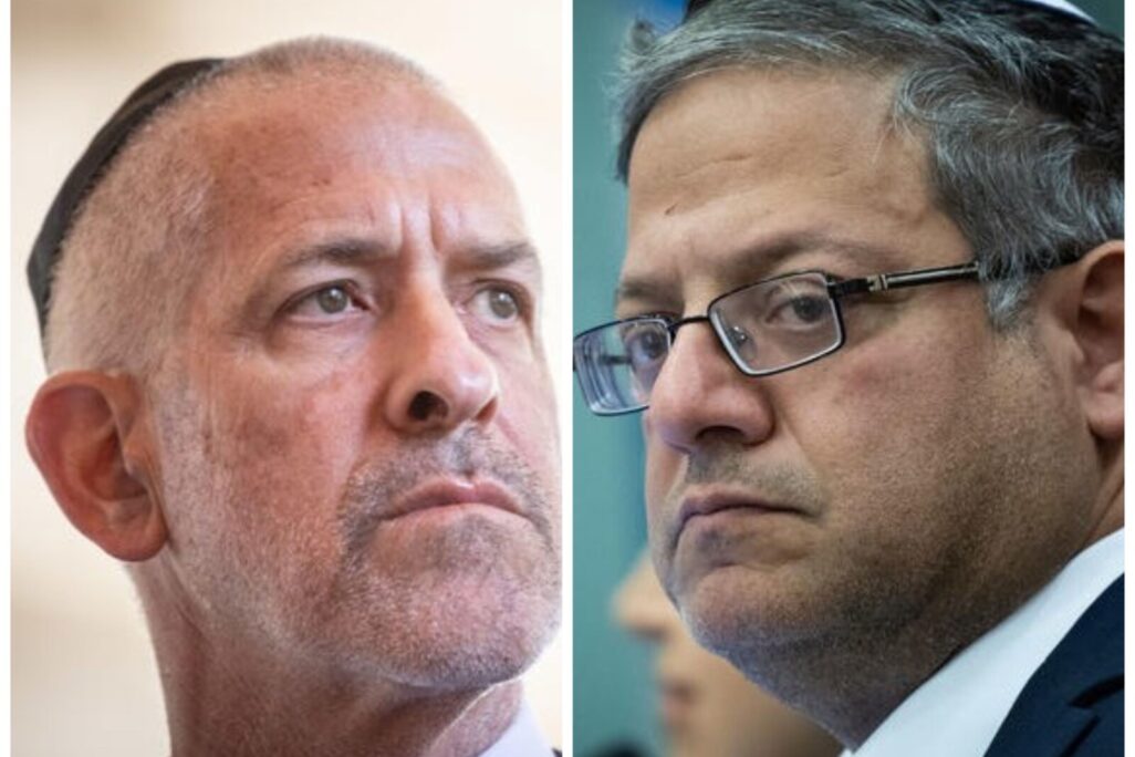 איתמר בן גביר ורונן בר (צילום: פלאש90) איתמר בן גביר ורונן בר (צילום: פלאש90)