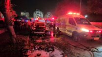 זירת נפילה באשקלון (צילום: דוברות איחוד הצלה)