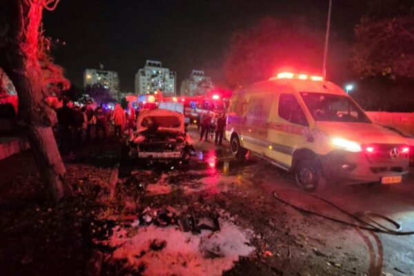 זירת נפילה באשקלון (צילום: דוברות איחוד הצלה)