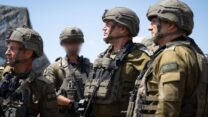 הרטמכ"ל רא"ל אייל זמיר בעזה (צילום: דובר צה"ל)