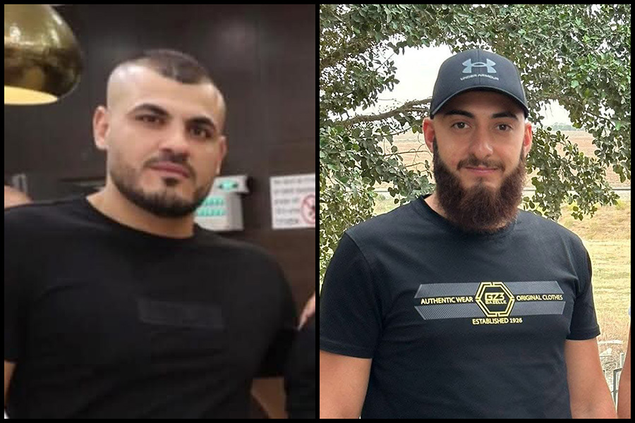מעאד' עבד אלחי (מימין) ופורסאן אל הייב (צילומים: מתוך רשתות חברתיות, שימוש לפי סעיף 27א לחוק זכויות יוצרים) מעאד' עבד אלחי (מימין) ופורסאן אל הייב (צילומים: מתוך רשתות חברתיות, שימוש לפי סעיף 27א לחוק זכויות יוצרים)