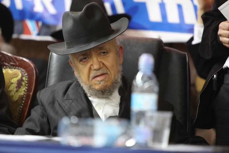 הרב מאיר מאזוז בכינוס של מפלגת 'יחד' שהקים אלי ישי (צילום: יעקב נעמי/פלאש90)