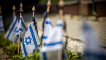 דגלי ישראל בבית העלמין בהר הרצל (צילום אילוסטרציה: יונתן זינדל/ פלאש90)