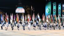 דגלני צה"ל בחזרה הגנרלית לטקס הדלקת המשואות ליום העצמאות ה-77 (צילום: אור גואטה)