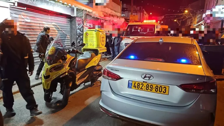 זירת הרצח המשולש ברמלה (צילום: תיעוד מבצעי מד"א)