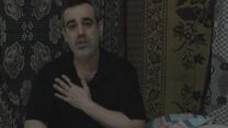 עמרי מירן בסרטון שפרסם חמאס (צילום מסך מתוך הסרטון)