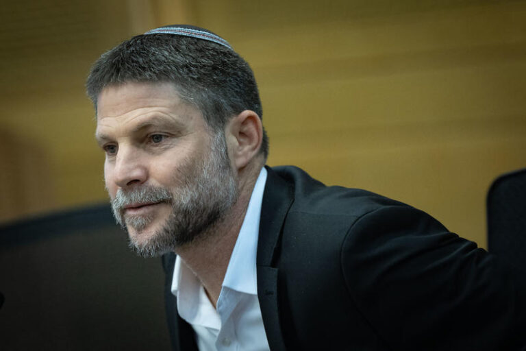 בצלאל סמוטריץ', שר האוצר. המהלך תואם מראש עם הבית הלבן (צילום: יונתן זינדל/פלאש90)