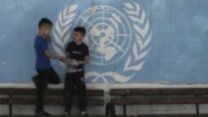 בית ספר שמנוהל על ידי ארגון אונר"א במחנה הפליטים שועפאט, ירושלים (צילום: AP Photo/Maya Alleruzzo)