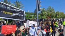 הפגנת הבדואים בב"ש נגד הרס הבתים בנגב (צילום: אופיר אלמלח)