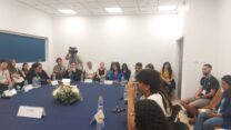 פאנל תלמידים בכנס שדרות (צילום: מיכל מרנץ)