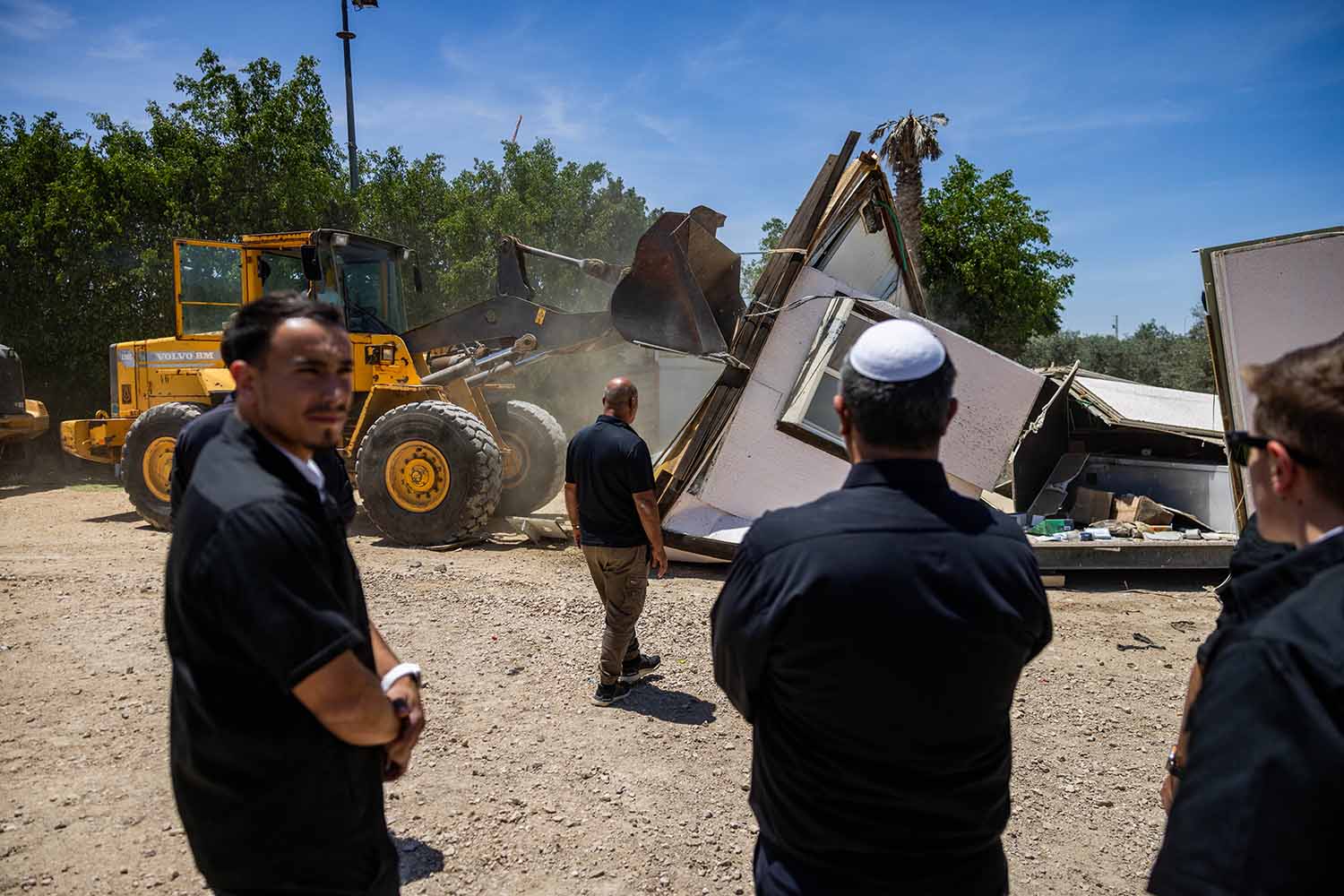 השר לביטחון לאומי, איתמר בן גביר במהלך מבצע אכיפה ברהט (צילום: חיים גולדבג/פלאש90)