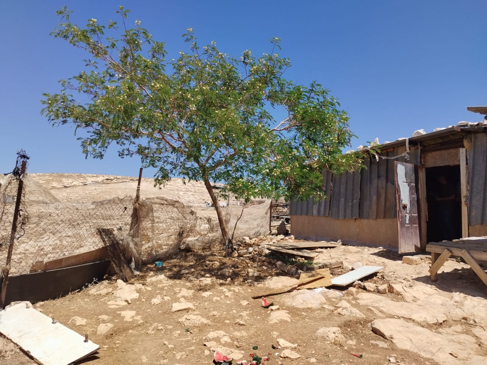 הכניסה לביתו של אחמד (צילום: יניב שרון)
