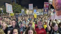 עצרת 600 ימים למלחמה בכיכר החטופים (צילום: הדס יום טוב)